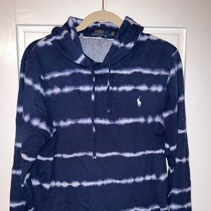 POLO RALPH LAUREN TYE-DYE STRIPPED LONG SLEEVE TEE